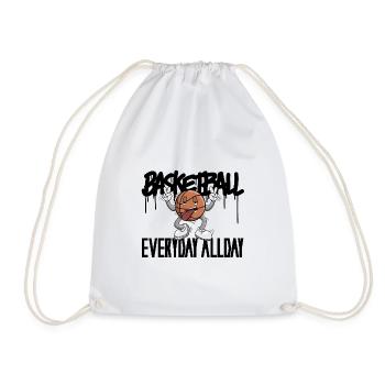 Basketball - Drawstring Bag - white - Front
