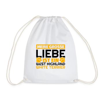 West Highland White Terrier Geschenke lustig - Turnbeutel - Weiß - Vorne