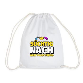 West Coast Swing Tanz lustig Geschenk - Turnbeutel - Weiß - Vorne