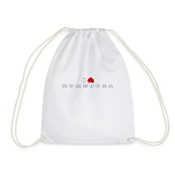 I hate Kombucha - Drawstring Bag - white - Front