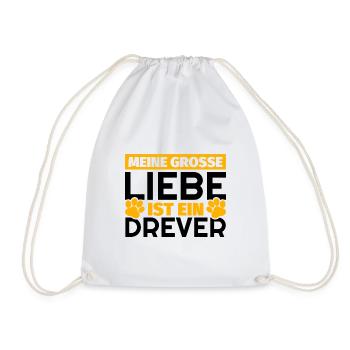 Drever Geschenke lustig - Turnbeutel - Weiß - Vorne