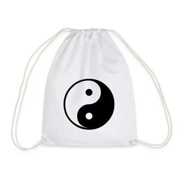 Yin und Yang - Turnbeutel - Weiß - Vorne