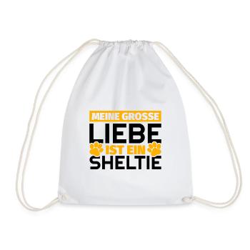 Sheltie Geschenke lustig - Turnbeutel - Weiß - Vorne
