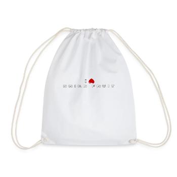 I hate Dried Fruit - Drawstring Bag - white - Front