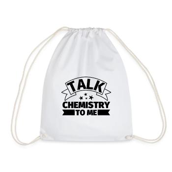 Talk to me about chemistry - Drawstring Bag - white - Front