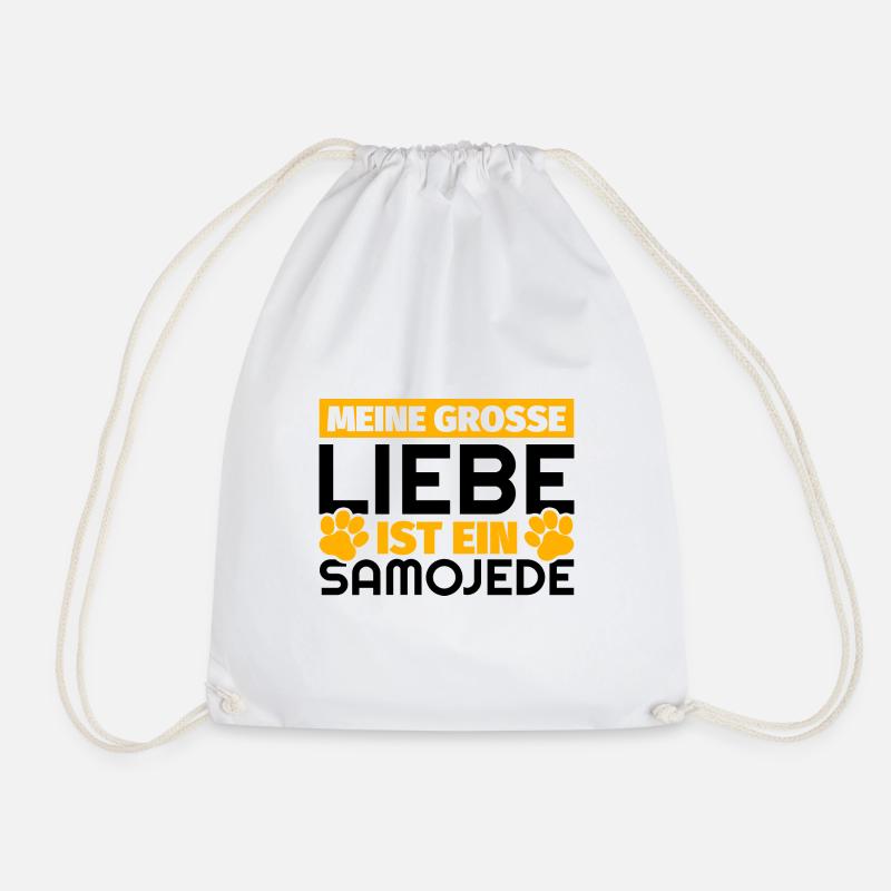 Samojede Geschenke lustig - Turnbeutel - Weiß