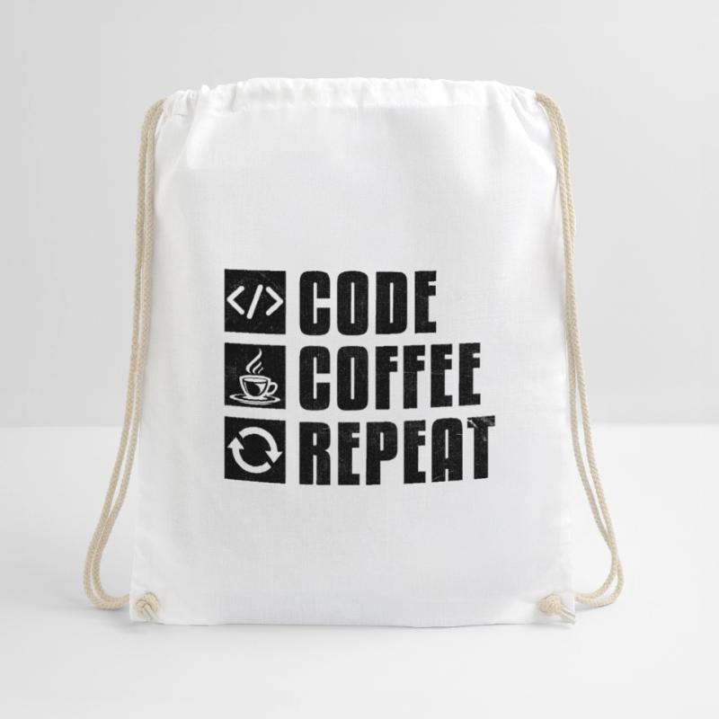 Café Codage Programmeur Codeur Développeur Nerd Coff Sac de sport léger