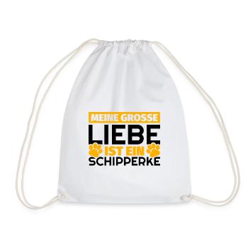 Schipperke Geschenke lustig - Turnbeutel - Weiß - Vorne