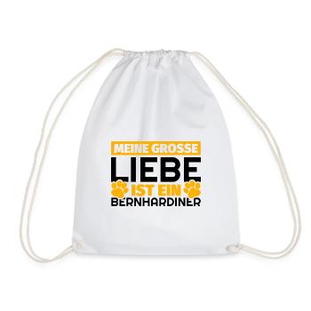 Bernhardiner Geschenke lustig - Turnbeutel - Weiß - Vorne