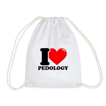 I love education - Drawstring Bag - white - Front