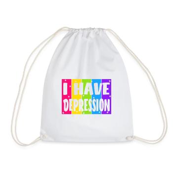 Ich habe Depressionen - Turnbeutel - Weiß - Vorne