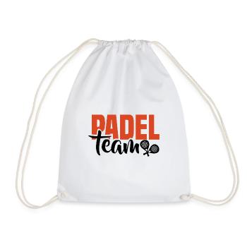 Padel Tennis Paddel Padelball Padeln Padeltennis - Turnbeutel - Weiß - Vorne