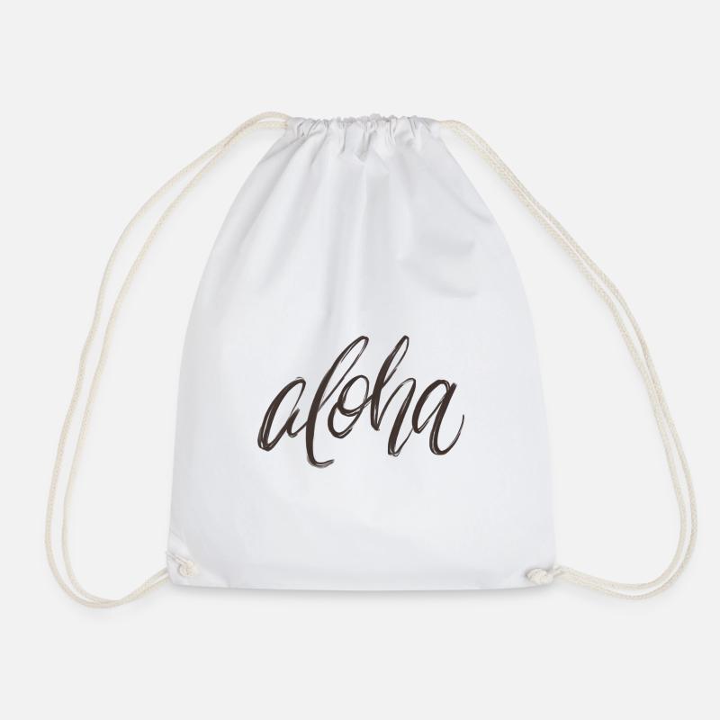 Aloha Spruch - Turnbeutel - Weiß