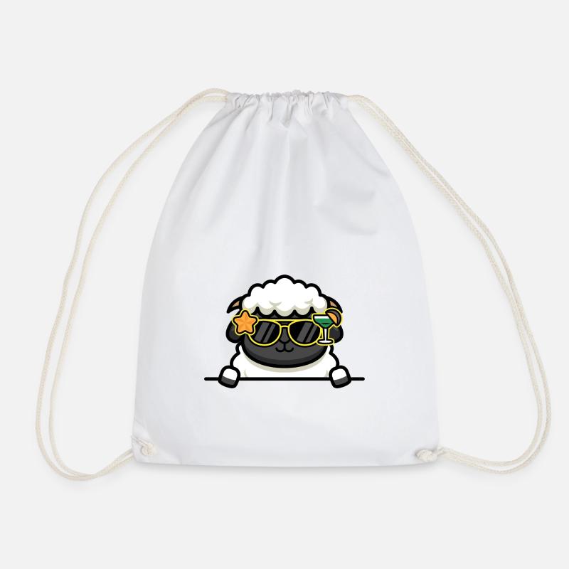 Cool lamb - Drawstring Bag - white