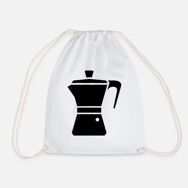 bialetti kaffee espressokanne - Turnbeutel - Weiß