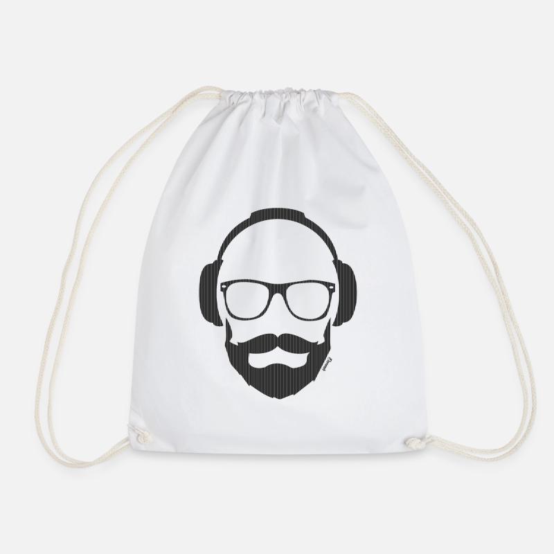 * NEW * Like a Dj (H) - Drawstring Bag - white