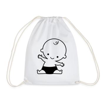Baby - Turnbeutel - Weiß - Vorne