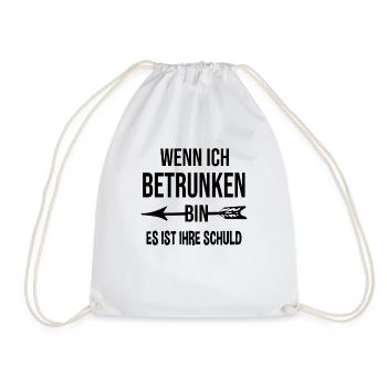 Bier Spruch Party Partnerlook 1 - Turnbeutel - Weiß - Vorne
