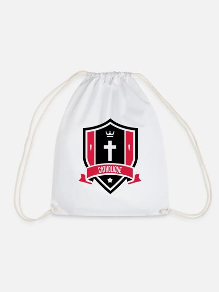 Christlich / Christ / Katholisch / Religion - Turnbeutel - Weiß