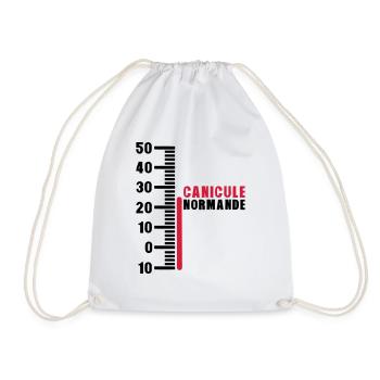 thermometre canicule normande humour - Sac de sport léger - blanc - Devant