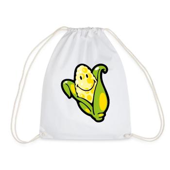 Smiley Corn Ear - Turnbeutel - Weiß - Vorne