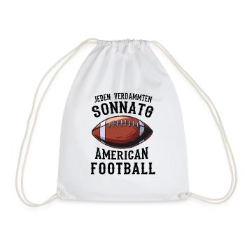 Jeden verdammten Sonntag American Football - Turnbeutel - Weiß - Vorne