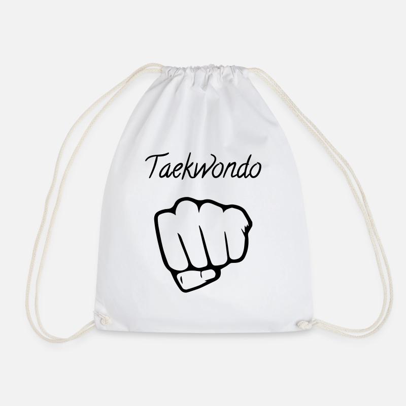 Taekwondo Taekwondoin Tae-Kwon-Do Tae Kwon Do - Drawstring Bag - white