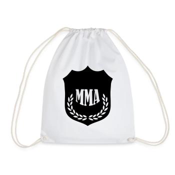 mma_01 - Drawstring Bag - white - Front
