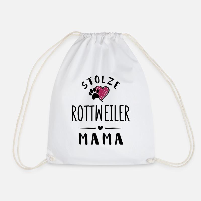 rottweiler mama - Turnbeutel - Weiß