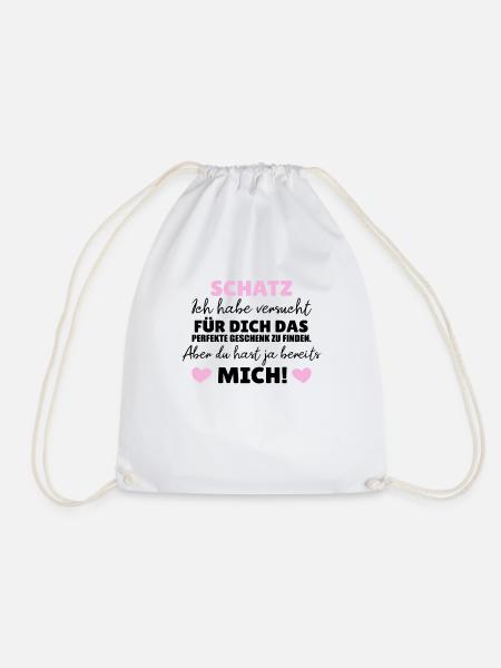 Geschenk für Freund. Lustige Geschenkidee für Mann - Turnbeutel - Weiß