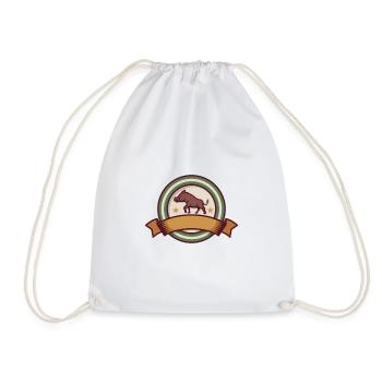 Logo du concours de chasse. - Sac de sport léger - blanc - Devant