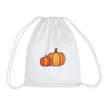 Pumpkins - Drawstring Bag - white - Front