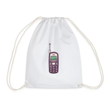 Téléphone portable rétro Gsm - Sac de sport léger - blanc - Devant