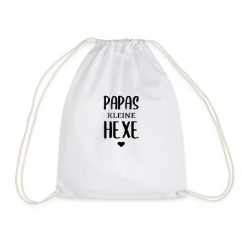 Papas kleine Hexe Vater Tochter Partnerlook - Turnbeutel - Weiß - Vorne
