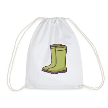 Gummistiefel - Turnbeutel - Weiß - Vorne