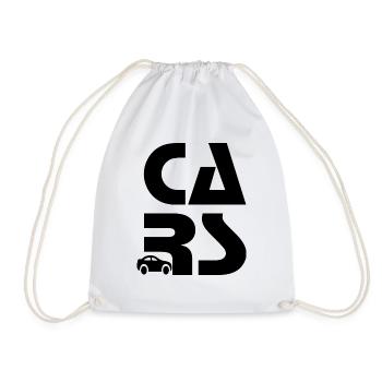 Car car - Drawstring Bag - white - Front