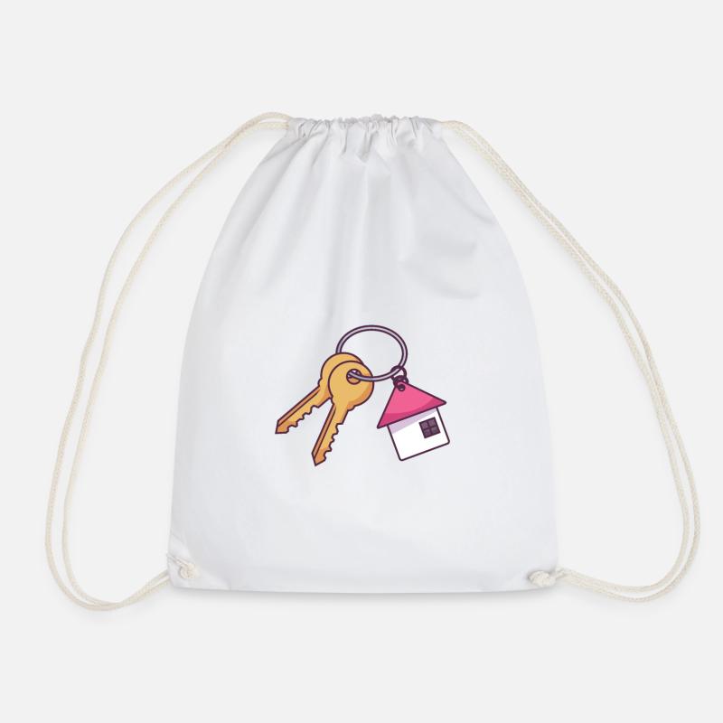 Clés de la maison - Sac de sport léger - blanc