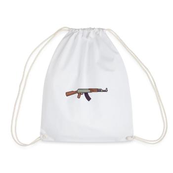 Military Gun Set - Drawstring Bag - white - Front