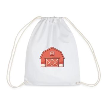 Grange d'agriculture biologique - Sac de sport léger - blanc - Devant