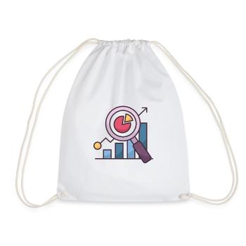 Cryptocurrency - Drawstring Bag - white - Front