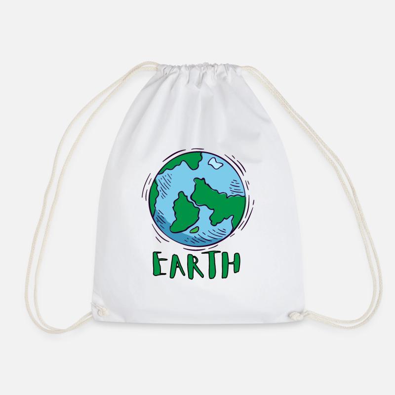 Erde (Earth) - Turnbeutel - Weiß