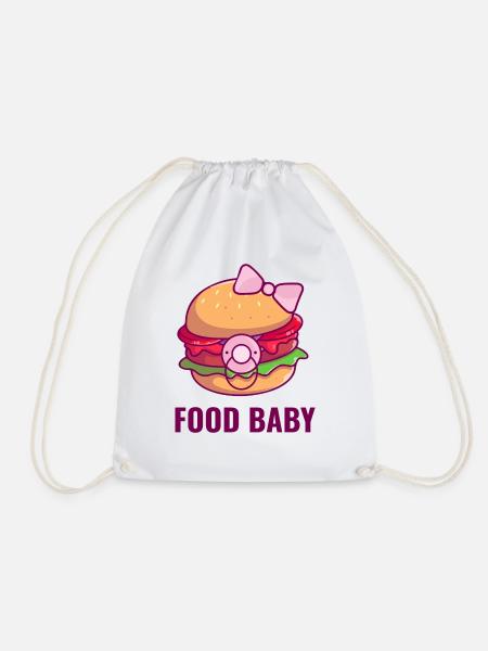 food baby - Turnbeutel - Weiß