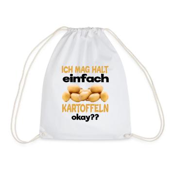Kartoffel - Turnbeutel - Weiß - Vorne