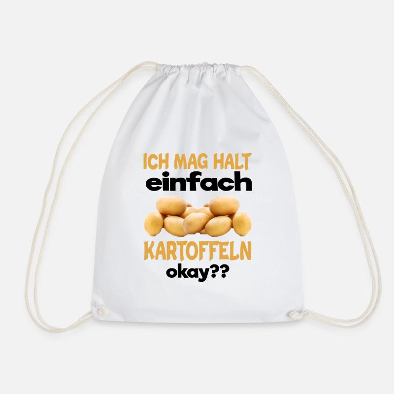 Kartoffel - Turnbeutel - Weiß
