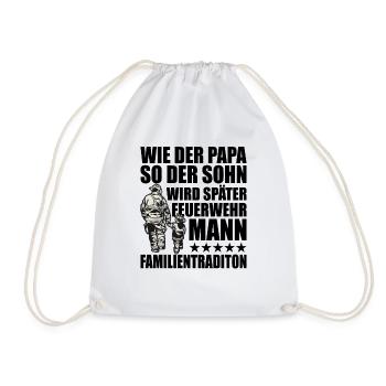 Feuerwehr - Turnbeutel - Weiß - Vorne