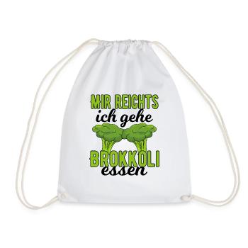 Brokkoli - Turnbeutel - Weiß - Vorne