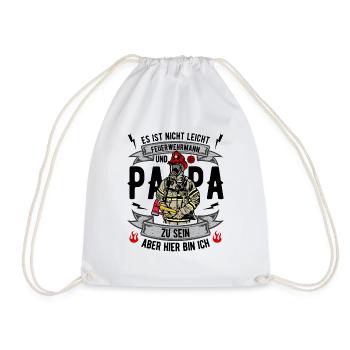 Feuerwehr Papa - Turnbeutel - Weiß - Vorne