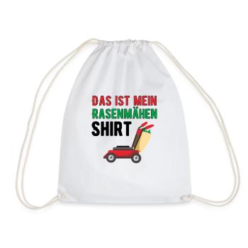 Rasenmähen - Turnbeutel - Weiß - Vorne
