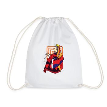 Hobby Quilt Queen - Drawstring Bag - white - Front
