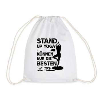 SUP Stand up - Turnbeutel - Weiß - Vorne